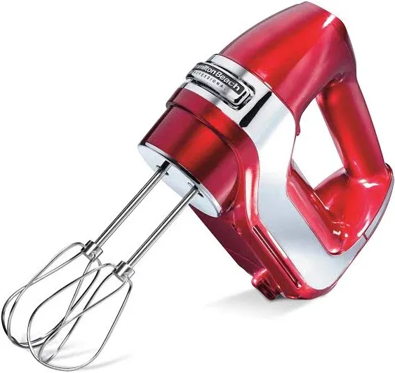 Hamilton Beach Professional 5-Speed Hand Mixer - Red