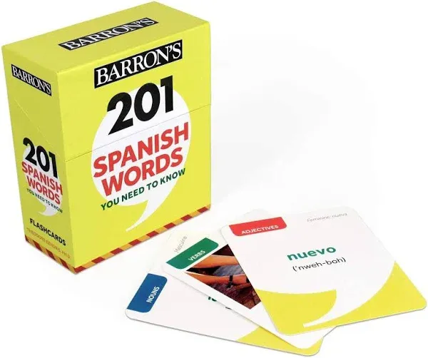 201 Spanish Words You Need to Know Flashcards by Theodore Kendris (Spanish) Card