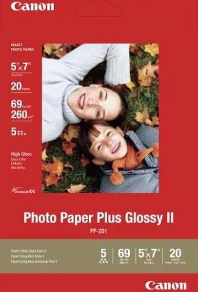 Canon PP-201 Photo Paper Plus Glossy II 4x6 inch - 100 Sheets - Brand New In Box