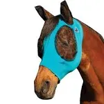 Professional's Choice Comfort Fit Lycra Fly Mask Pacific Blue Pony