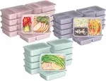 Bentgo Prep 60-Piece Meal Prep Kit Floral Pastels Collection