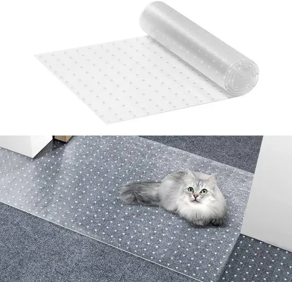 Carpet Protector for Pets, 15&#034; x 4&#039; PVC Scratch-Proof Cat Carpet Protector f...