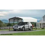 Arrow Steel Carport 10 x 29 x 7 ft. Galvanized Eggshell