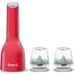 FinaMill USB Rechargeable Pepper Mill & Spice Grinder in One Sangria