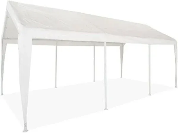 Impact 10&#039; x 20&#039; Portable Carport Garage Canopy, Outdoor Party Tent with 8 