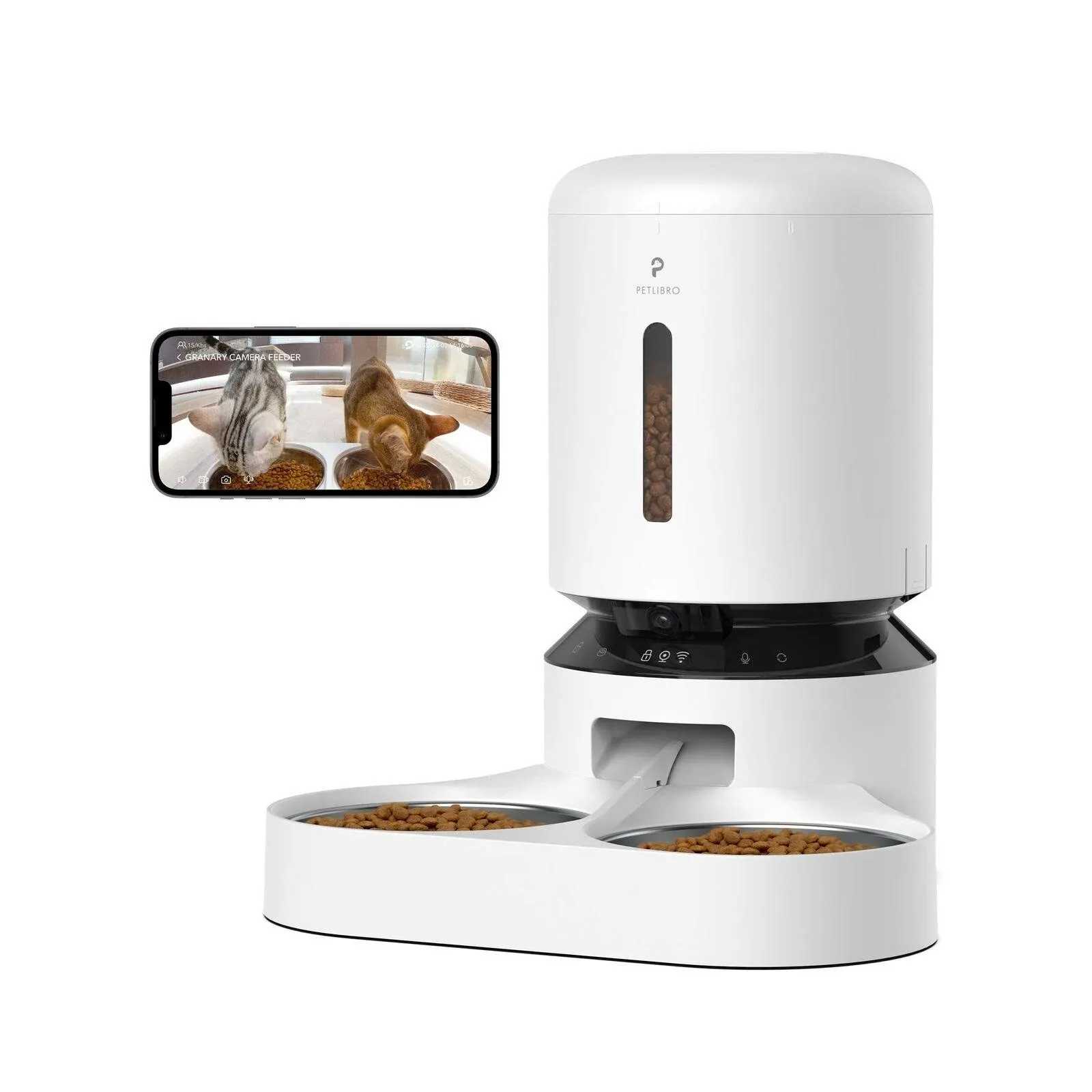 PETLIBRO Automatic Cat Feeder with Camera For 2 Cats 1080P HD Video Night VI