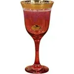 Lorren Home Trends Red Goblets - Set of 6 - Red