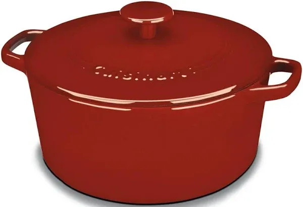 Cuisinart Chef's Classic Enameled Cast Iron 3- qt. Round Covered Casserole - Linen