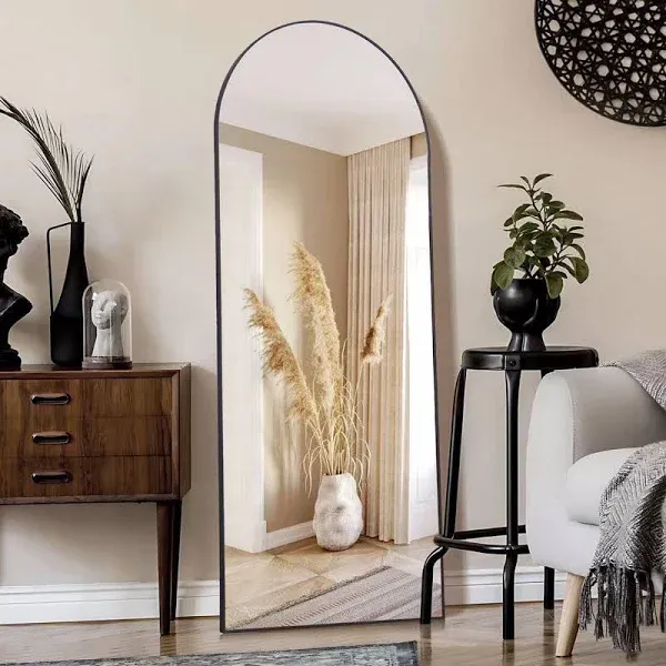 Arched Wall Mounted Full Length Large Standing Mirror