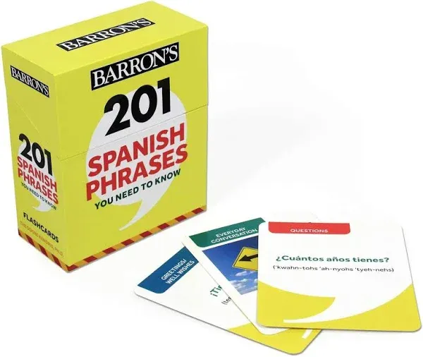 201 Spanish Words You Need to Know Flashcards (Barron's Foreign Language Guides)