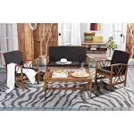 Safavieh Fontana 4 Piece Outdoor Set - Natural / Black