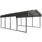 Arrow Steel Carport 12 x 20 x 7 ft. Charcoal