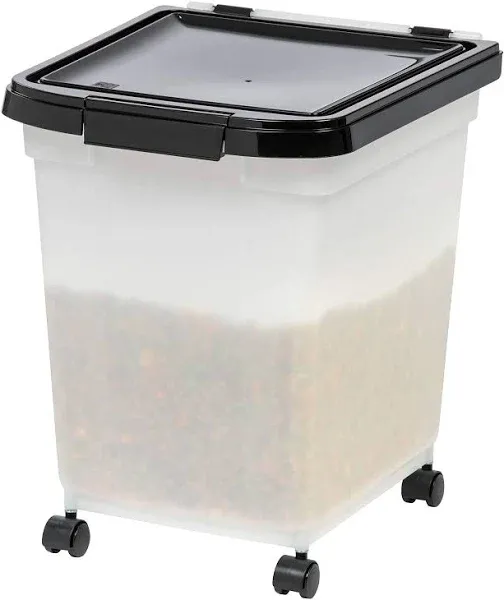 USA WeatherPro Airtight Dog Food Storage Container, Up to 25 lbs, Removable W...