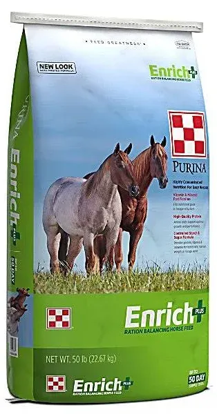 Purina Enrich Plus Ration Balancing Horse Feed 50lb