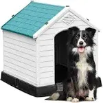 YITAHOME 34.5&#039;&#039; Large Plastic Dog House Puppy Shelter Water Resistant Dog Kennel