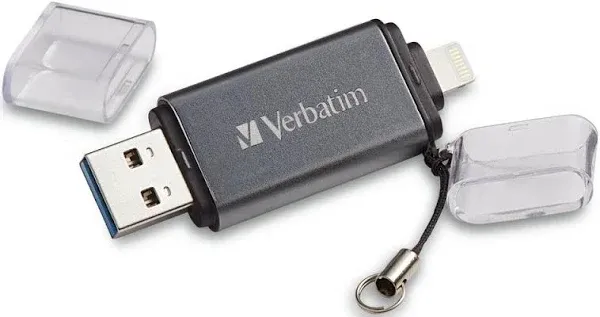 Verbatim Store n Go Dual USB 3.0 Flash Drive for Apple Lightning Devices