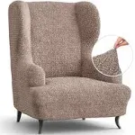 Wingback Chair Slipcover, Microfibra Collection