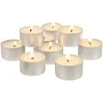 Stonebriar 6-7 Hour Long Burning Unscented Tea Light Candles, White 100 Pack