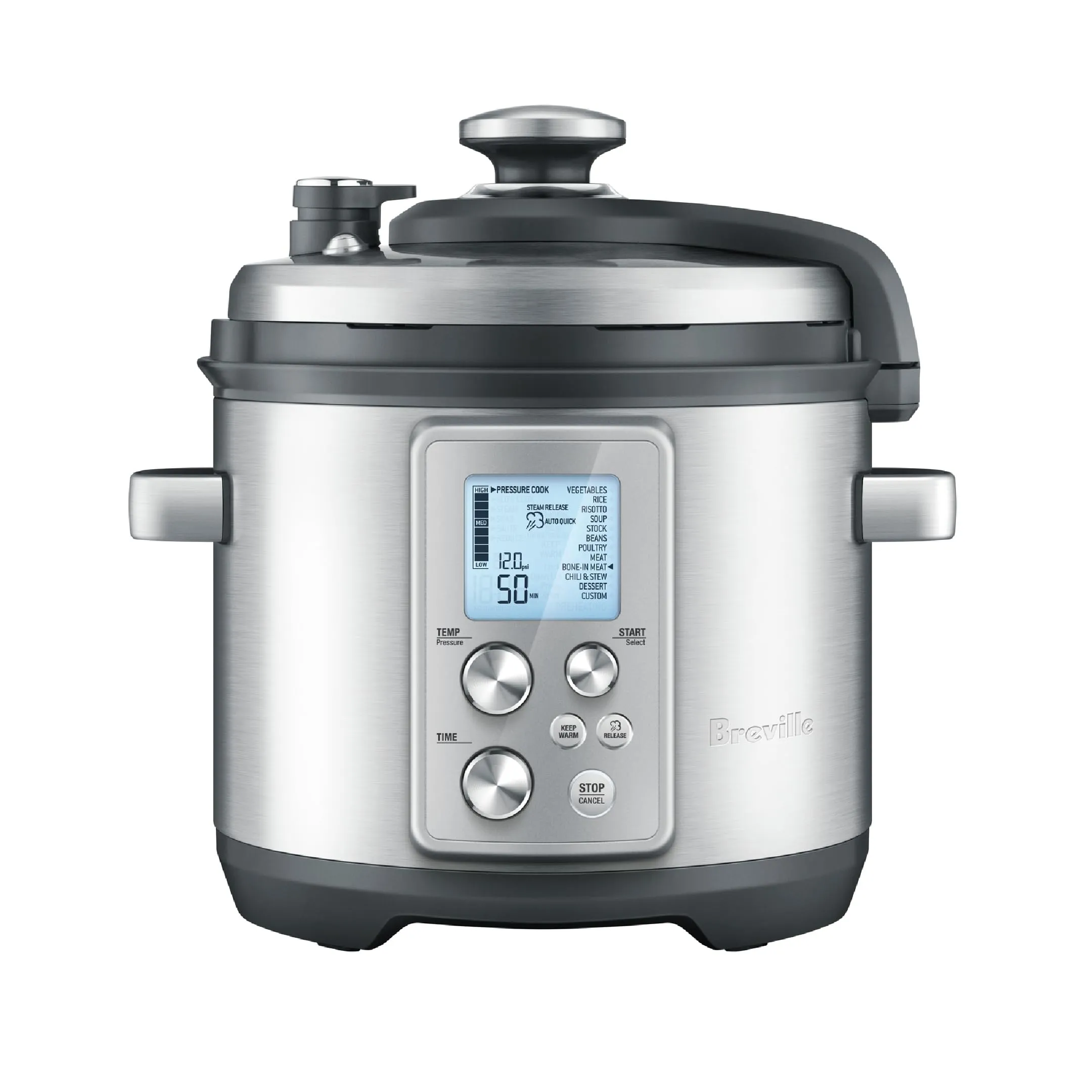 Breville Fast-Slow Pro Multi Function Cooker, Brushed Stainless Steel