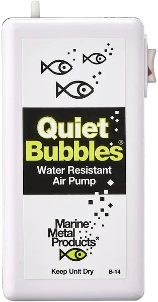 Marine Metal Aerator Quiet Bub 1.5V 33 Hrs W-2 D Battery