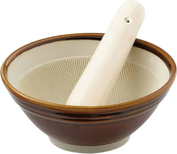 Helen's Asian Kitchen 97034 Ceramic Suribachi Set