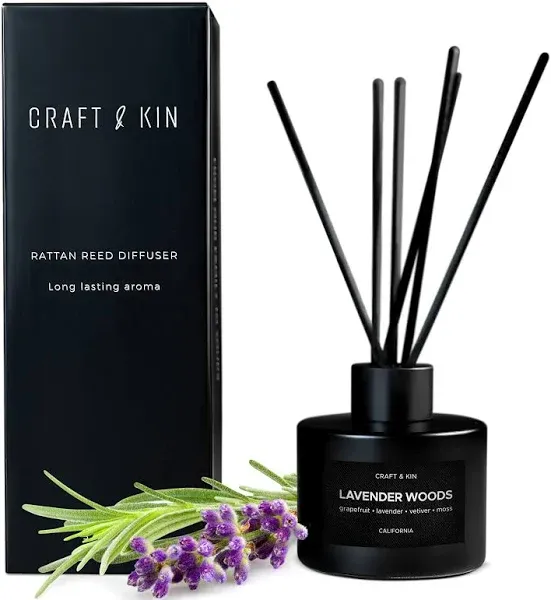 Reed Diffusers For Home Fragrance Black Reed Diffuser Set Lavender Diffuser Oil 