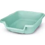 PuppyGoHere Dog Litter Box Apple Green Color Small Size Durable Pet Safe Puppy Litter Box Indoor Open Top Entry Dog Litter