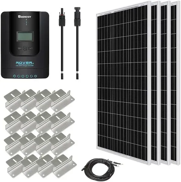 RENOGY BOX:RNG-KIT-PR<wbr/>EMIUM400D-RVR4<wbr/>0 Solar Panel Starter Kit 400 W, 12 V