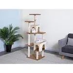 Go Pet Club 61" Kitten Cat Tree - Color: Black/Brown