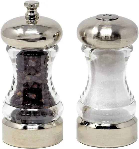 Olde Thompson 5004-00 Monterey Salt Shaker / Pepper Mill Set, 4.5"