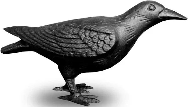 Nach Cast Iron Crow with Head Up