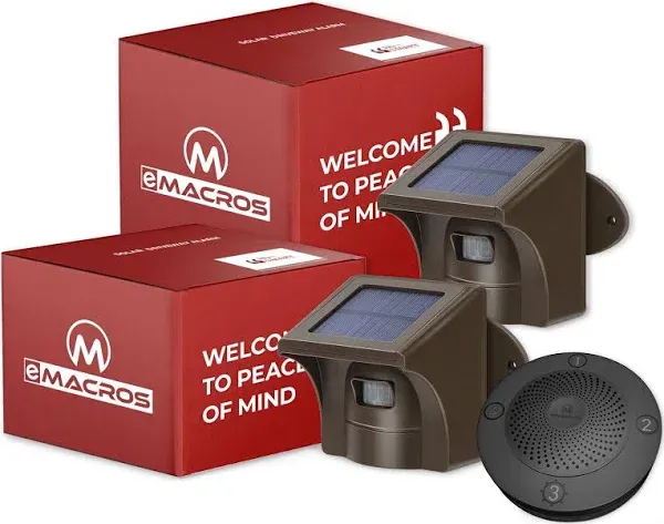 eMACROS Solar Wireless Driveway Alarm