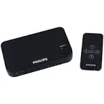 Philips 4 Port 2.2 HDMI Switch with Remote - Black