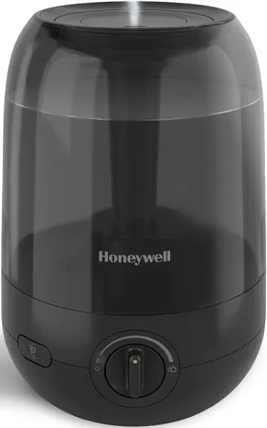 Honeywell Ultra Comfort Cool Mist Humidifier, No Filter, Easy to Fill and Clean, Cleaning Brush Included, Ultra Quiet, Use With Essential Oils for Extra Comfort, Black, HUL545B