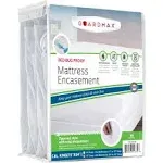 Guardmax Zippered Mattress Encasement - California King Size with Deep Pockets (14-16 Deep) - 100% Waterproof and Bed Bug Proof Mattress Protector - Bed Sheet is Soft, Breatheable, and Easy to Wash.