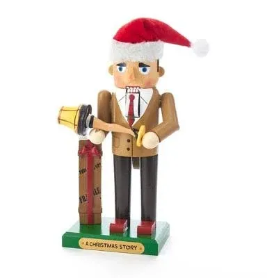 A Christmas Story Mr Parker with Leg Lamp Wooden Nutcracker 11 Inch CS6161L New