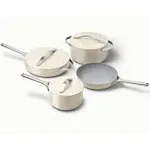 Caraway Non-Toxic Ceramic Non-Stick Cookware 7-Piece Set - Cream