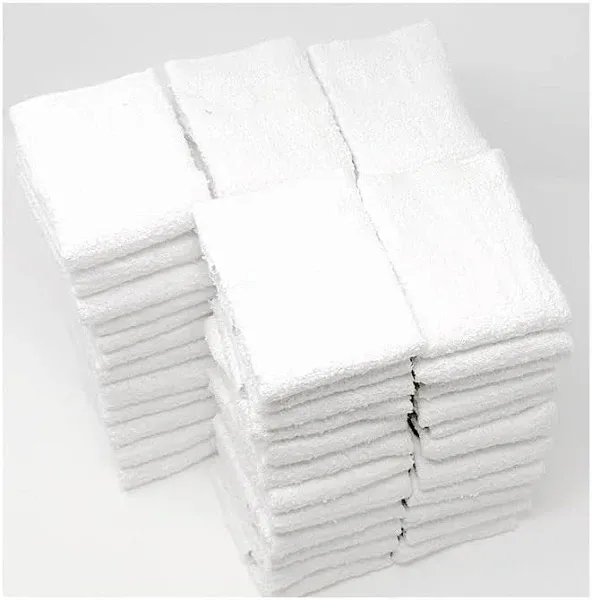 Amazon Basics Fade-Resistant Cotton Washcloths