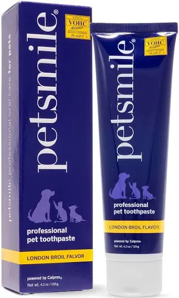 Professional Pet Toothpaste - Cat &amp; Dog Teeth Cleaning Supplies - Controls Pl...