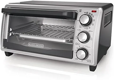 BLACK+DECKER TO1356SG 1150W 4-Slice Toaster Oven