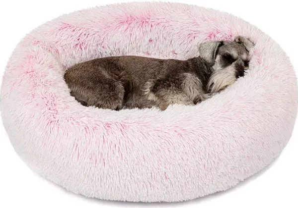 Friends Forever Coco Faux Fur Self Warming Indoor Round Donut Cuddler