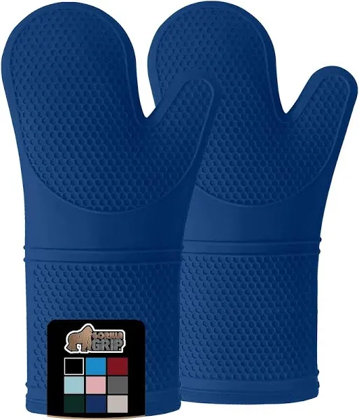 Gorilla Grip Heat and Slip Resistant Silicone Oven Mitts Set