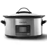 Crock-Pot 6qt MyTime Technology Programmable Slow Cooker - Stainless Steel