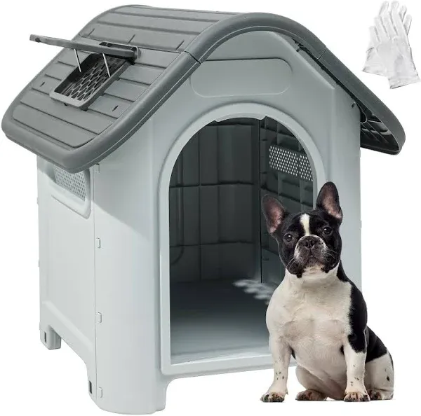 34.5&#039;&#039;L*31&#039;&#039;W*<wbr/>32&#039;&#039;H Large Plastic Dog House Outdoor Indoor House Puppy Shelter