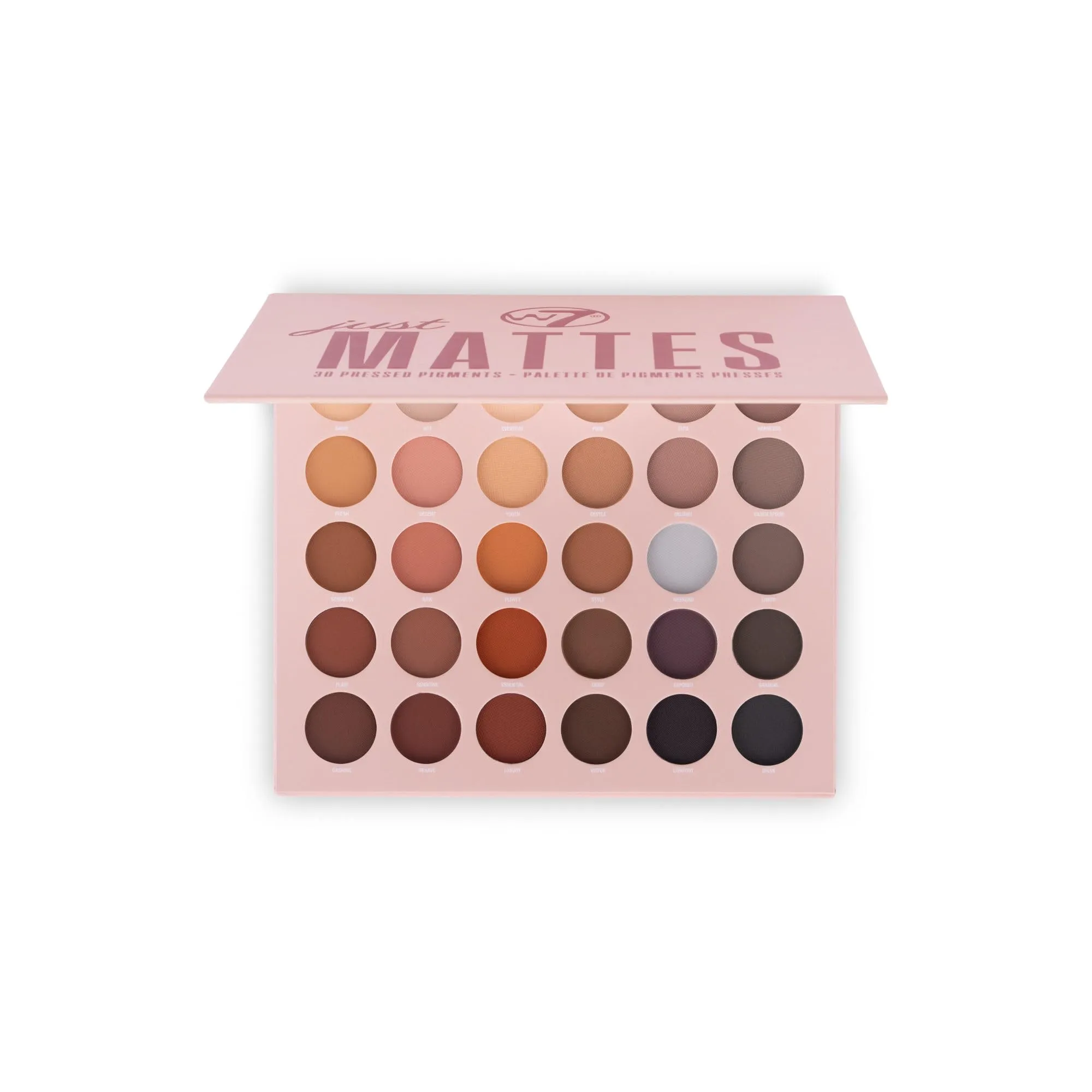 W7 Makeup Just Mattes Pressed Pigment Eyeshadow Palette (0.95oz)