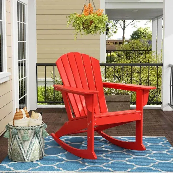 Polytrends Laguna Hdpe All Weather Outdoor Patio Rocking Chair