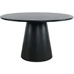 Nash Mid-Century Modern 50" Round Pedestal Dining Table - Jofran 2271-NASH50BTBKT