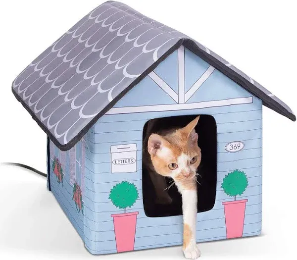 Compact and Easy-to-Assemb<wbr/>le Outdoor Cat House - Insulated &amp; Predator-Proof