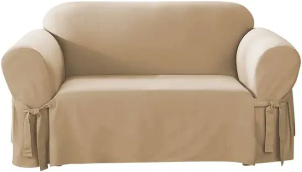 Cotton Duck Loveseat Slipcover Sure Fit