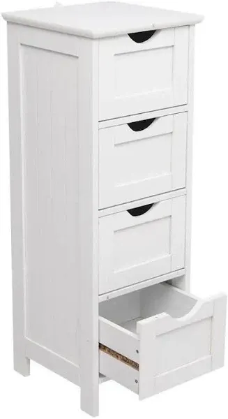 Floor Cabinet Free Standing With 4 Drawers Storage Organizer Rack - Bed Bath & Beyond - 39140015